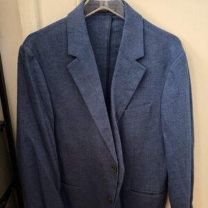 Men’s Blue Linen Blazer